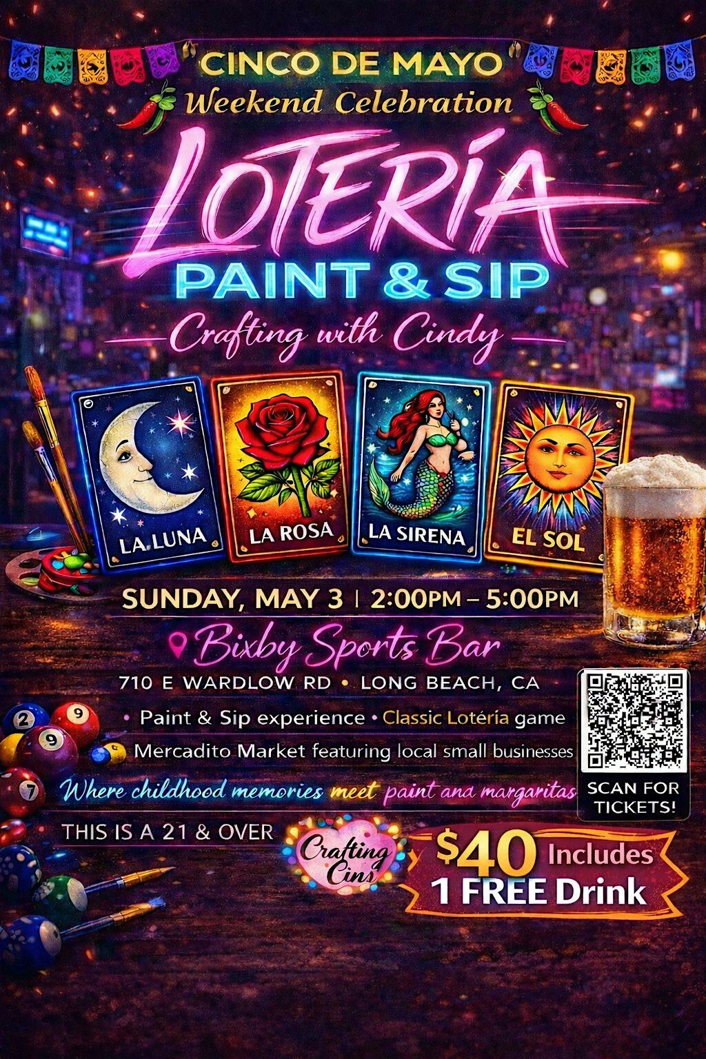 Lotería Paint & Sip Experience | Cinco de Mayo Weekend Celebration ...