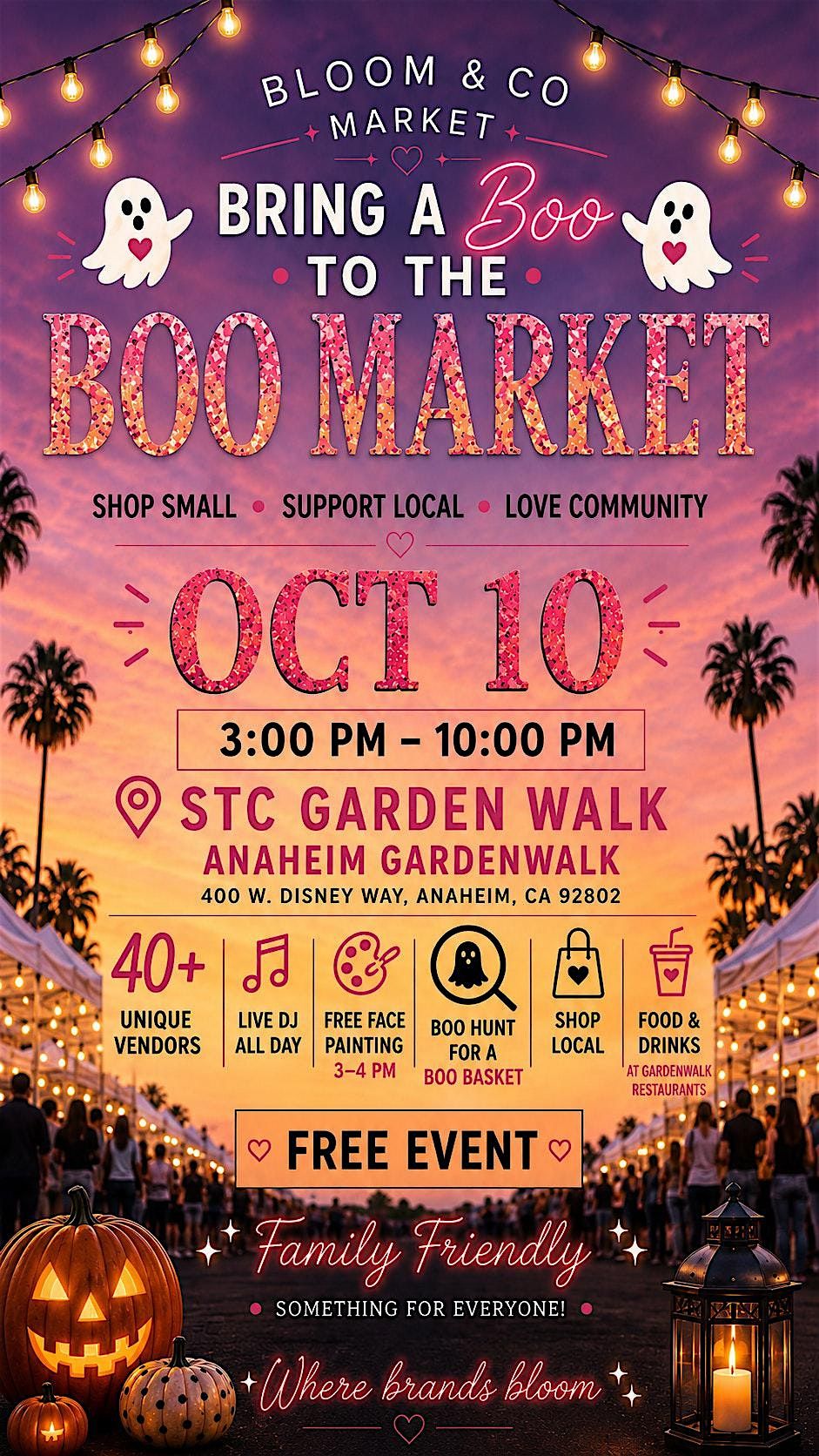 Bring a Boo To The BOO MARKET, Anaheim GardenWalk, 10 October 2026 ...