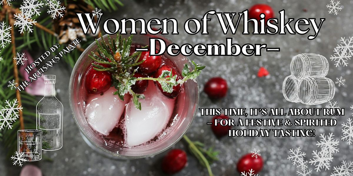 December 'Women of Whiskey' Tasting - All About Rum!, 17 December | Event in Charlotte | AllEvents