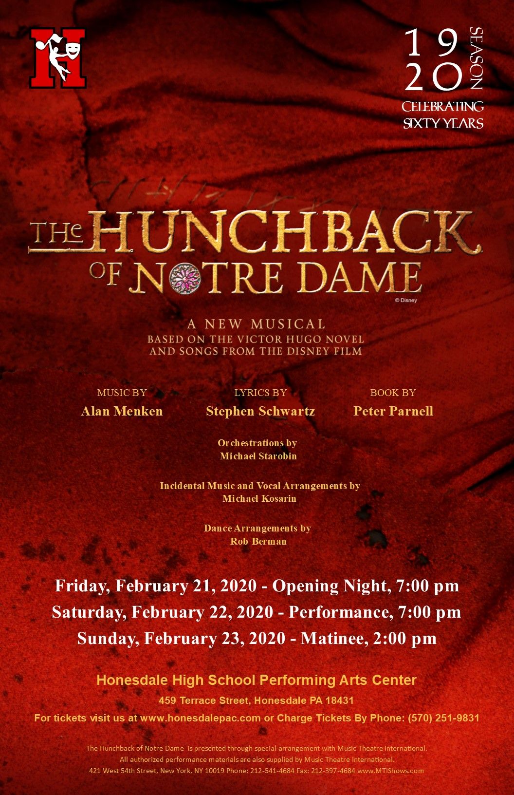 The Hunchback of Notre Dame, 15 May | Event in Altoona | AllEvents