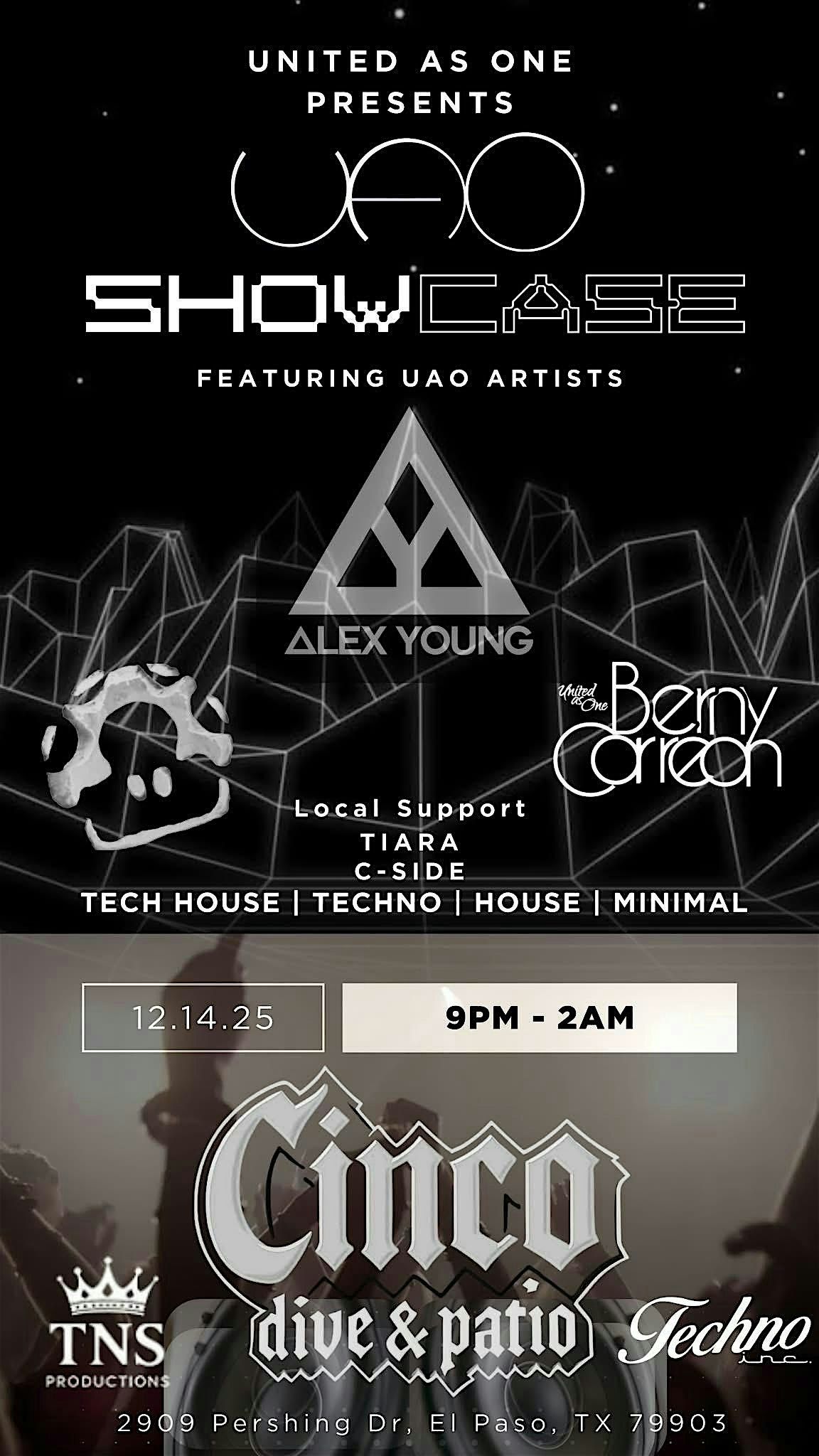 UAO Showcase Feat. Alex Young, 14 December | Event in El Paso | AllEvents