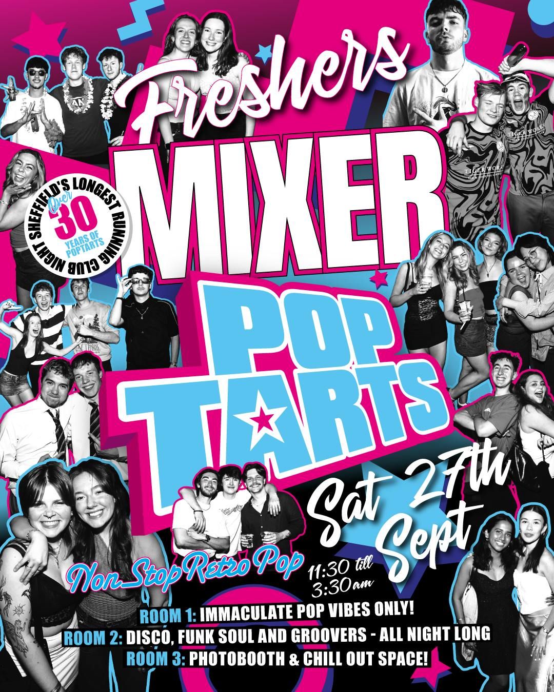 Pop Tarts: Freshers Mixer , 27 September | Event in Sheffield | AllEvents