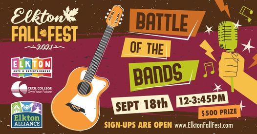 Elkton Fall Fest 2021 Battle Of The Bands Elkton Chamber Alliance September 18 2021 Allevents In Elkton Festival 2022