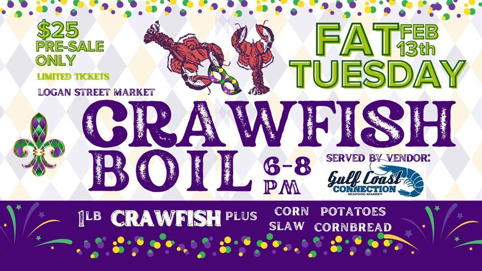 Crawfish Boil at Logan Street Market, 1001 Logan St, Louisville, KY