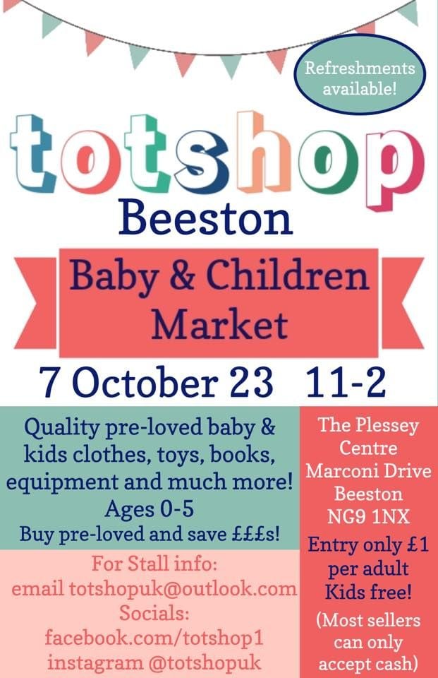 Baby & Children Market Beeston, The Plessey Centre, Beeston