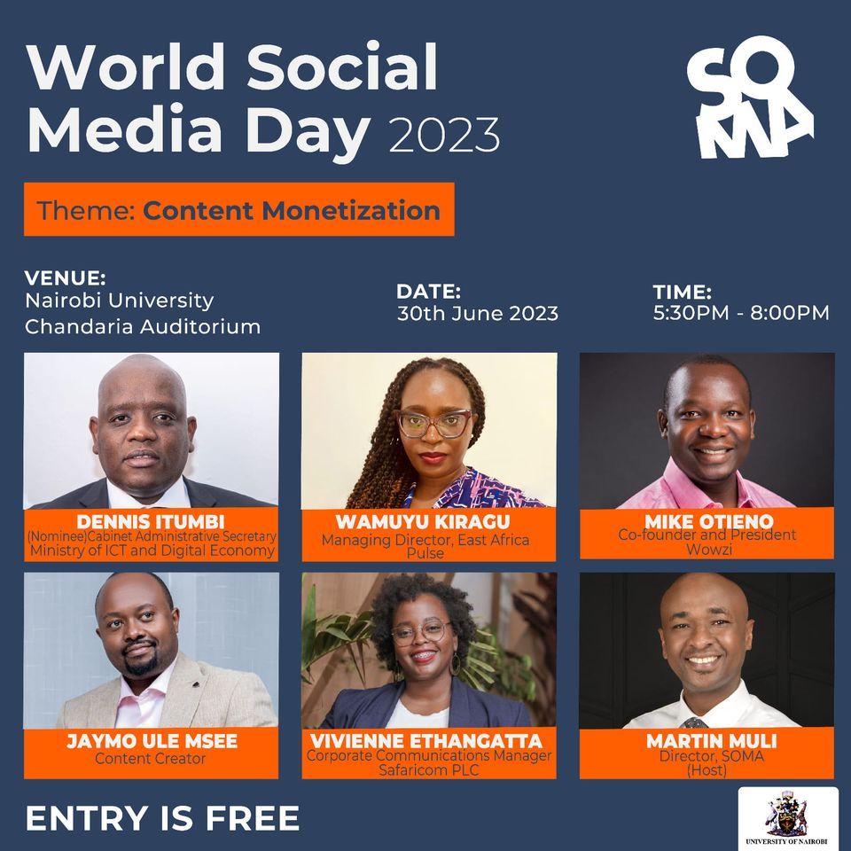 World Social Media Day Kenya 2023, University of Nairobi, 30 June 2023