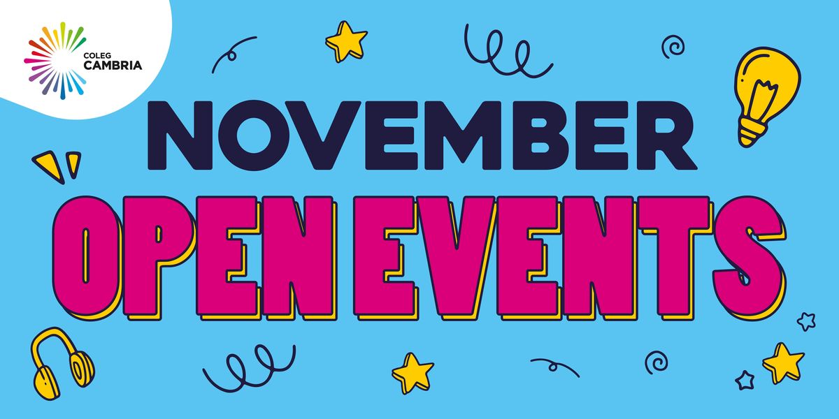 November Open Event - Bersham Road, Coleg Cambria - Bersham Road ...