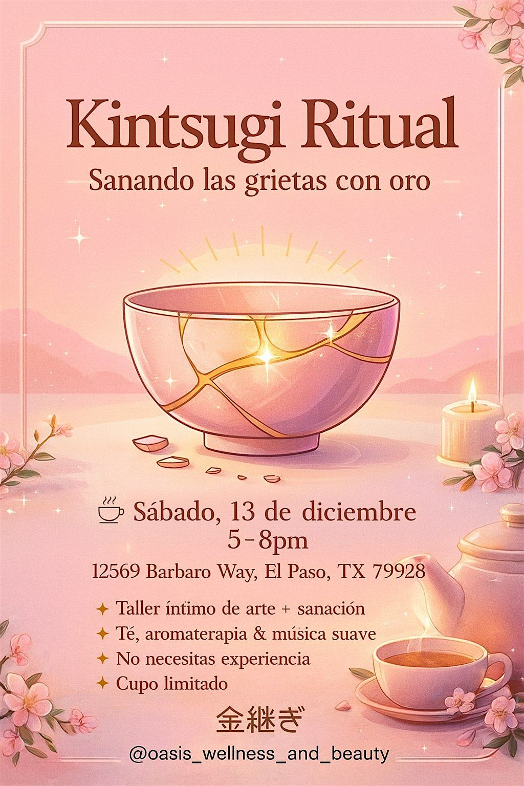 Kintsugi Sanando Grietas, 13 December | Event in El Paso | AllEvents