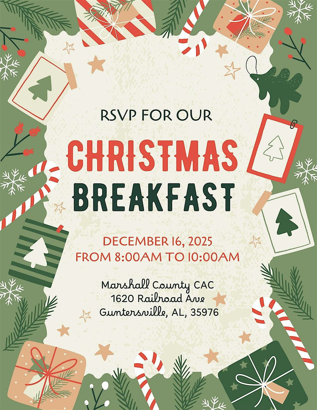 MDT Christmas Breakfast 2025, 16 December | Event in Guntersville | AllEvents
