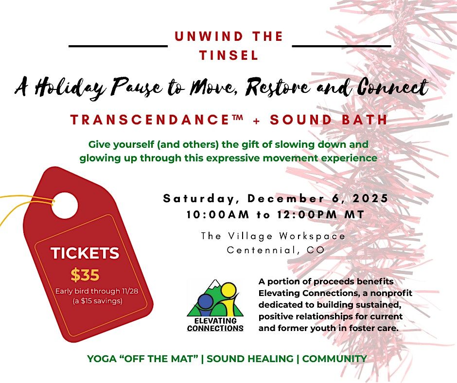 TranscenDance™  movement experience +  Sound Bath fundraiser, 6 December | Event in Centennial | AllEvents