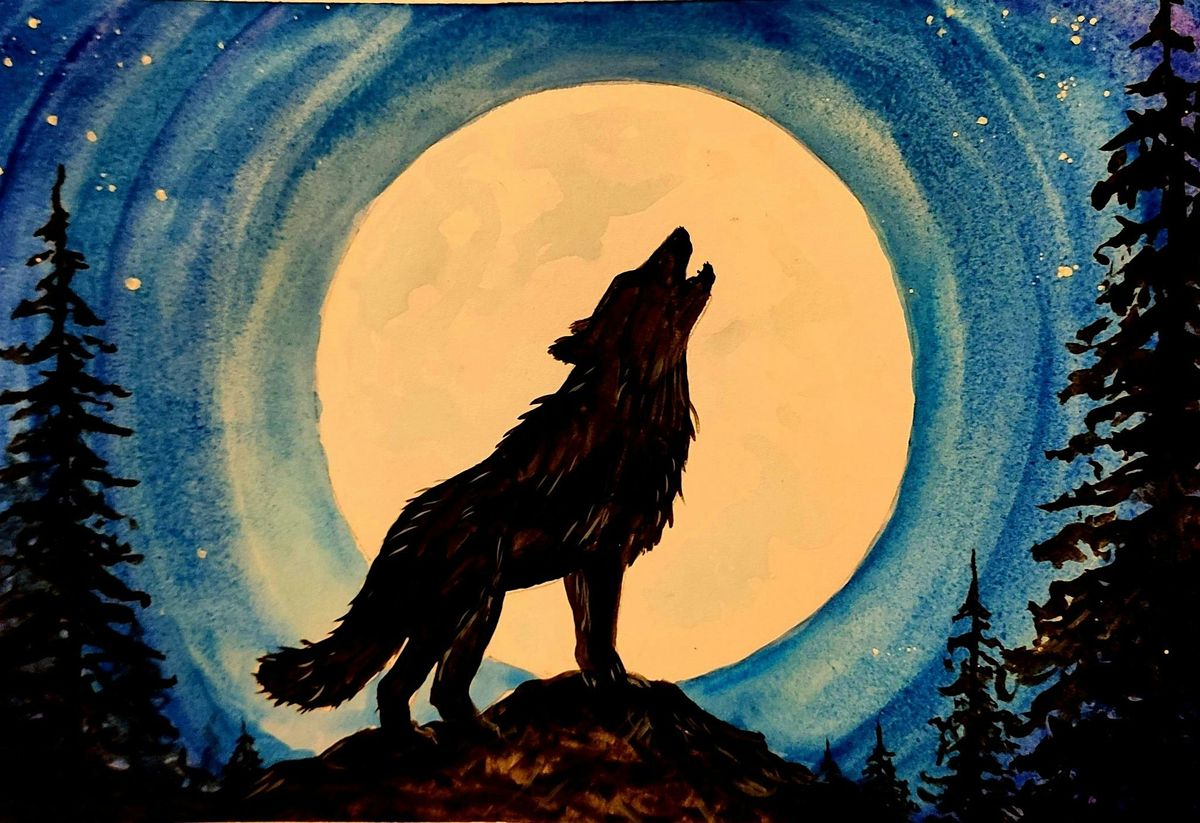 Wolf Moon water colour workshop, 19 January | Event in Lichfield | AllEvents