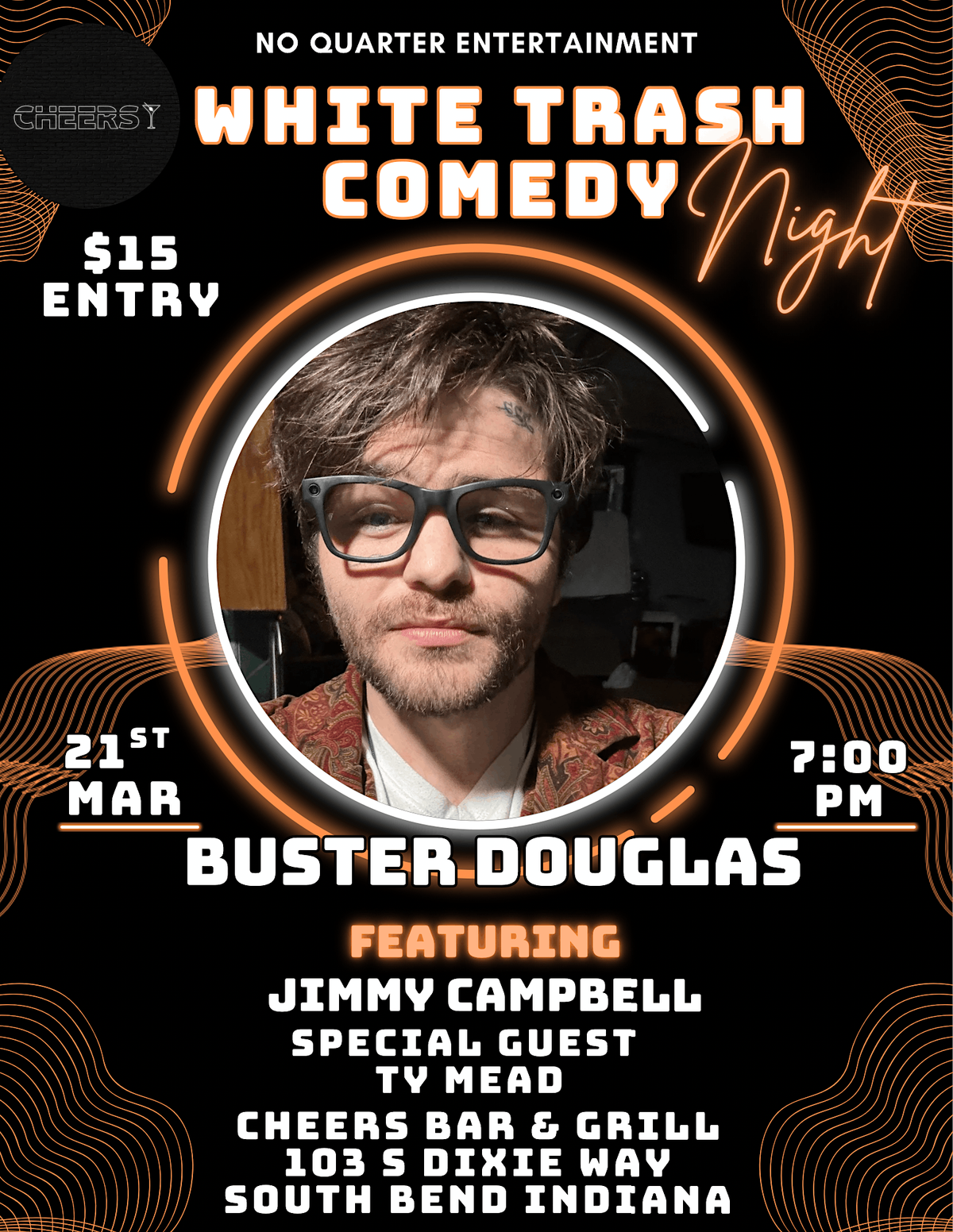 Buster Douglas At Cheers!, 21 March | Event in South Bend | AllEvents