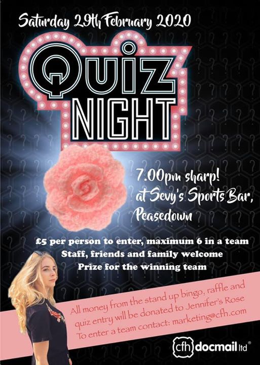 Jennifer S Rose Quiz Night At Sevys Bath
