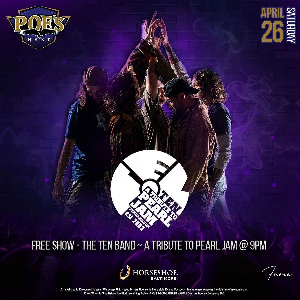 The Ten Band - A Tribute to Pearl Jam, 19 September | Event in Warrendale | AllEvents