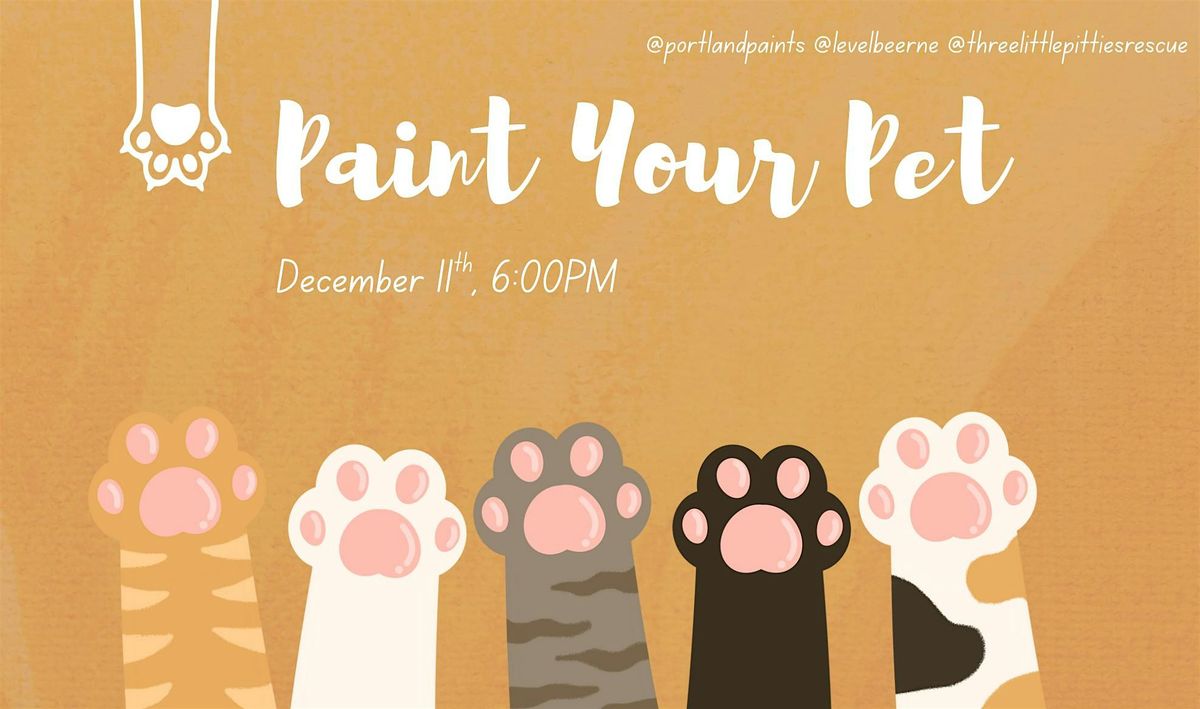Paint Your Pet With Three Little Pitties Rescue, 11 December | Event in Portland | AllEvents