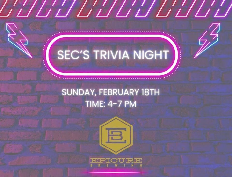 Trivia Night with Basket Raffle and Silent Auction, Epicure Brewing