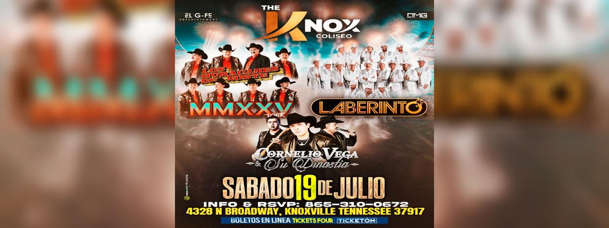 LABERINTO, CORNELIO VEGA & MAS  in Knoxville, 19 July | Event in Knoxville | AllEvents