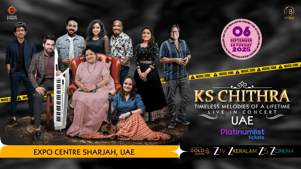 K S Chithra Live Concert in Sharjah, 6 September | Event in Sharjah | AllEvents