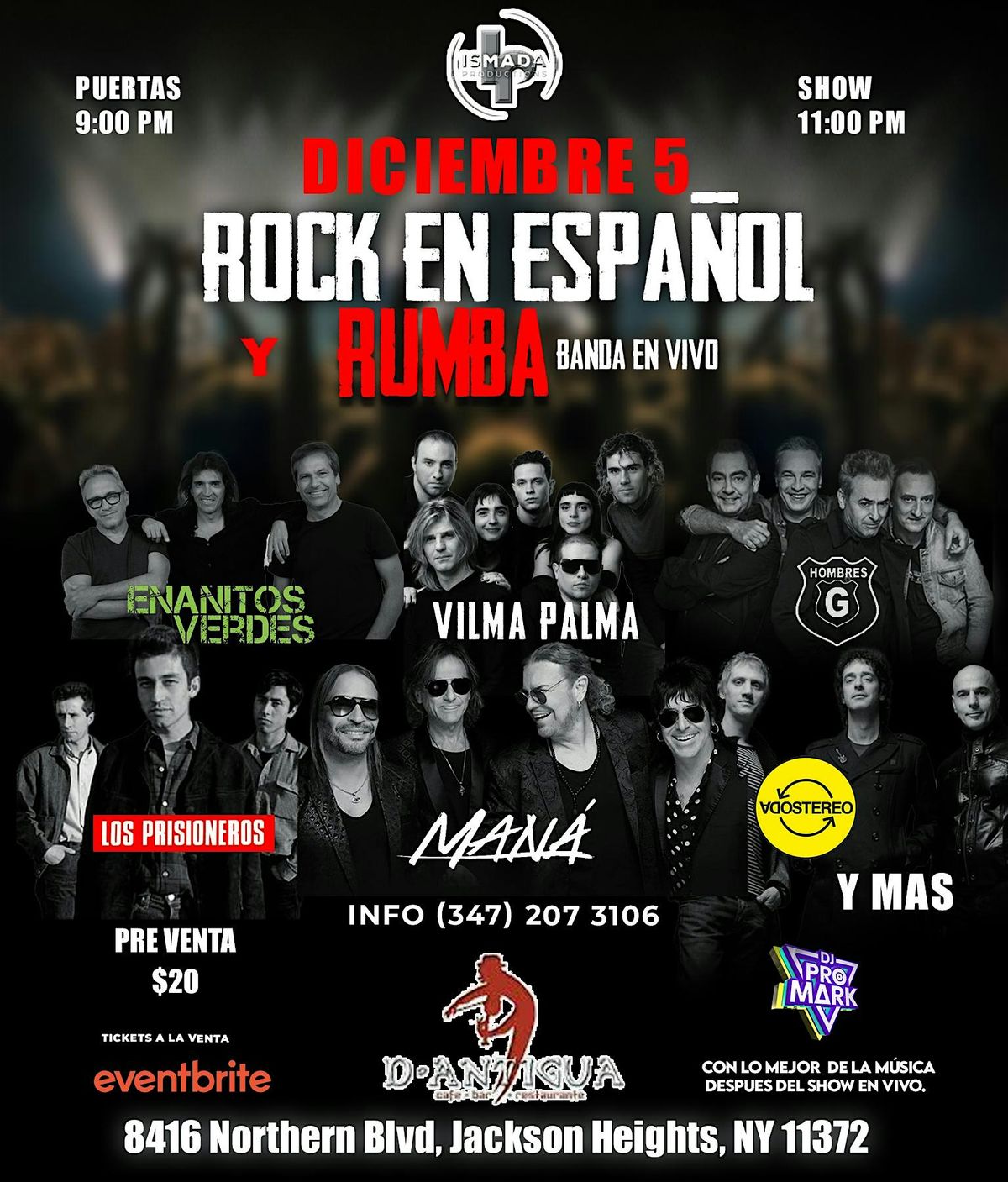 Rock en Español y rumba, 5 December | Event in Queens | AllEvents