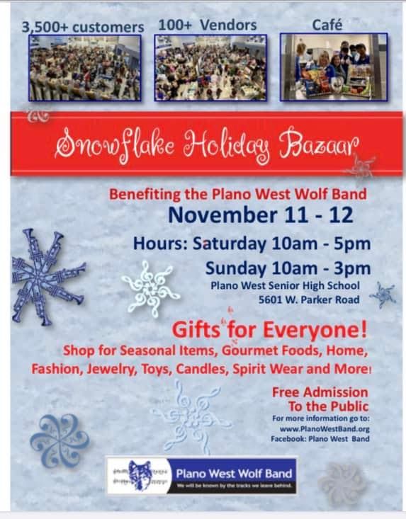 Snowflake Bazaar, Plano West Senior High School, November 11 2023