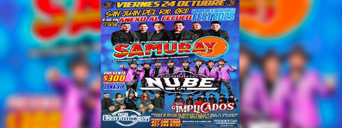 SAMURAY. CONJUNTO NUBE & MAS, 24 October | Event in Queretaro | AllEvents