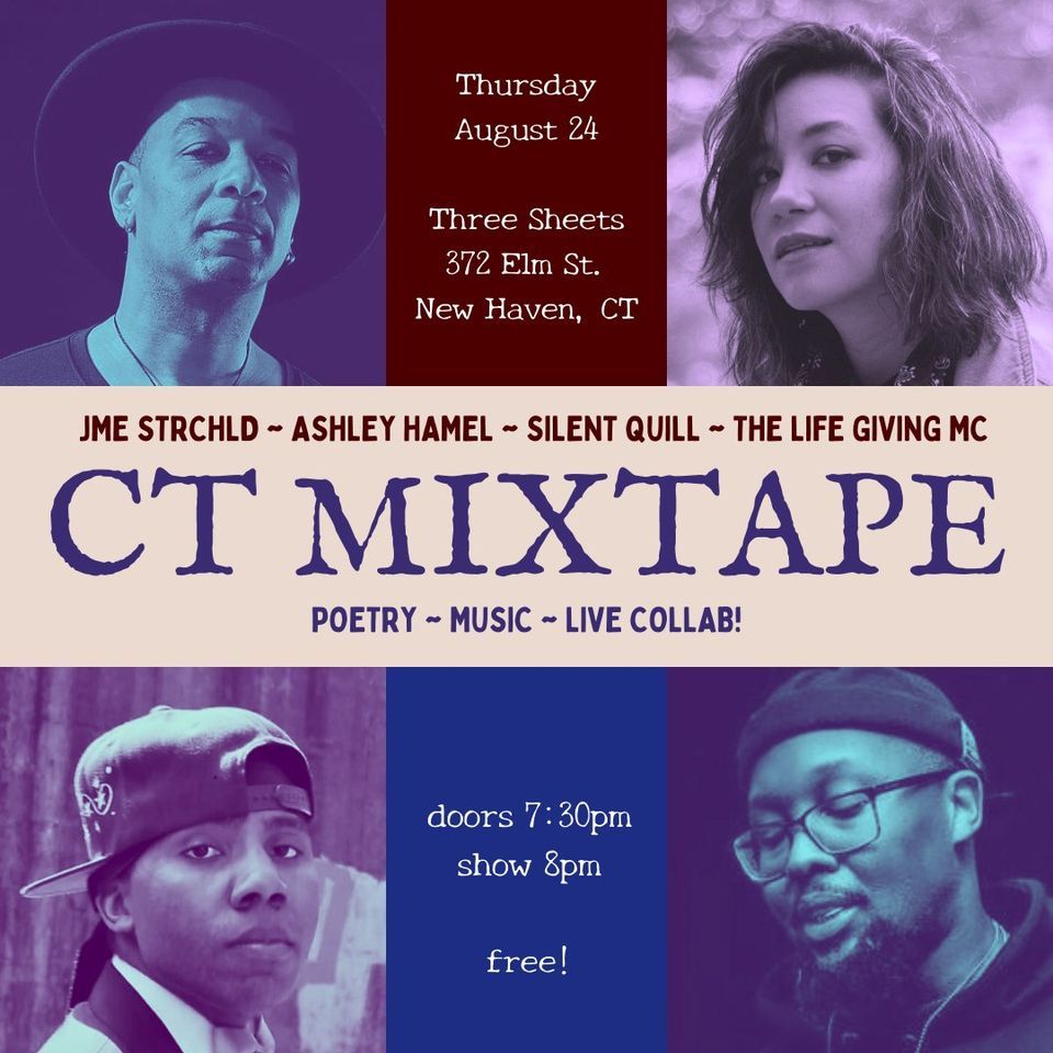 JME STRCHLD / Ashley Hamel / Silent Quill / The Life Giving MC Three Sheets NHVN, Three Sheets