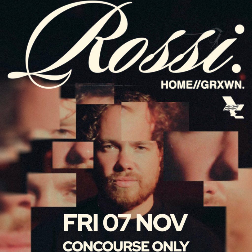 WHP Presents: Rossi [Concourse Only], 7 November | Event in Manchester | AllEvents
