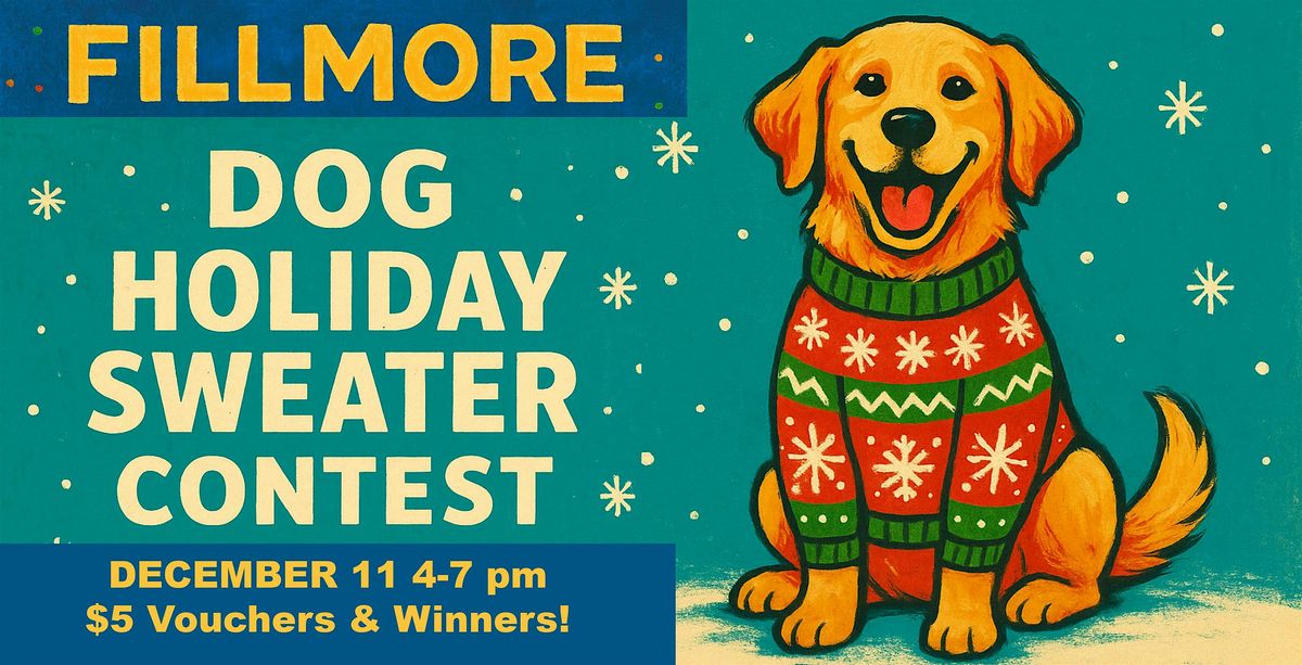 Fillmore Dog Sweater Contest, 11 December | Event in San Francisco | AllEvents
