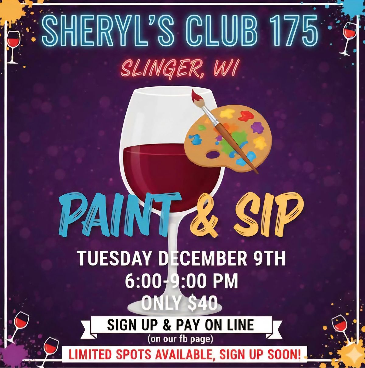 Paint N Sip with Jeff Skomski, 9 December | Event in Slinger | AllEvents