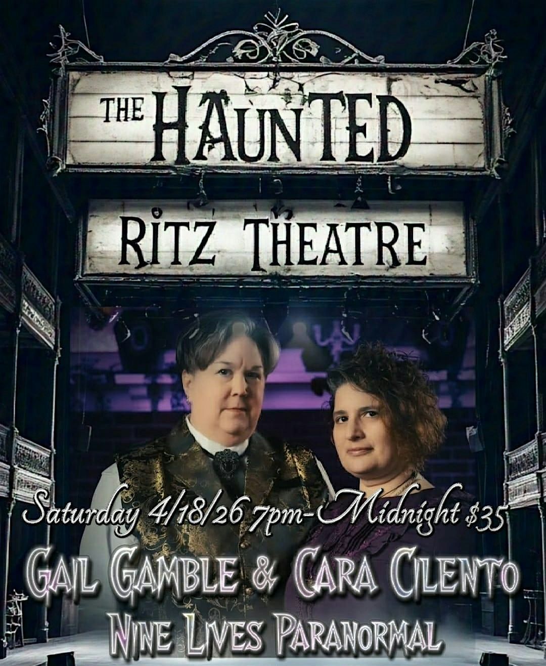 an Evening with Nine Lives Paranormal at the Haunted Ritz Theatre, 18 April | Event in Haddon Township | AllEvents