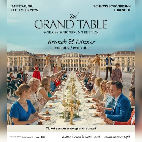The Grand Table, 6 September | Event in Vienna | AllEvents