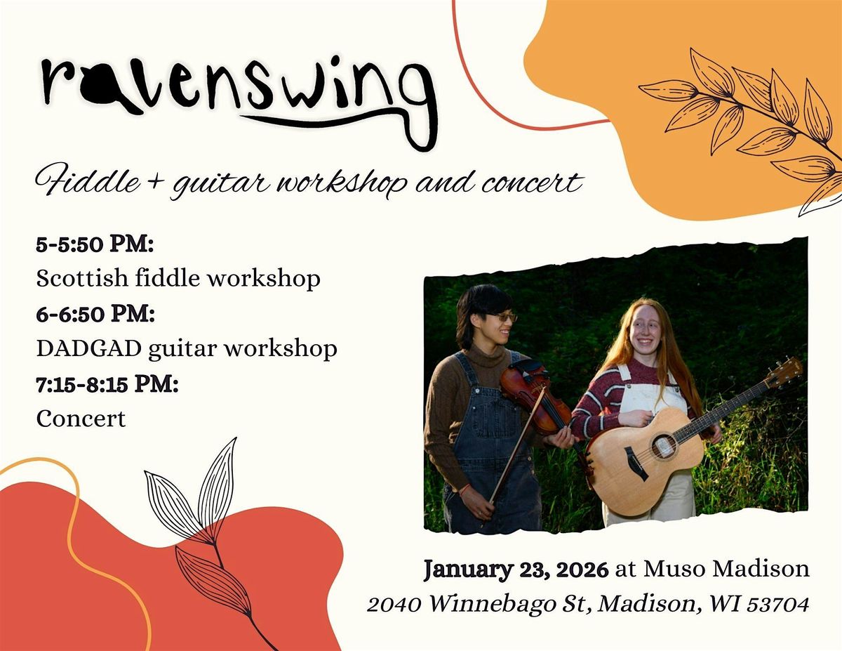 Muso Listening Room Series: Workshop and Concert with Ravenswing, 23 January | Event in Madison | AllEvents