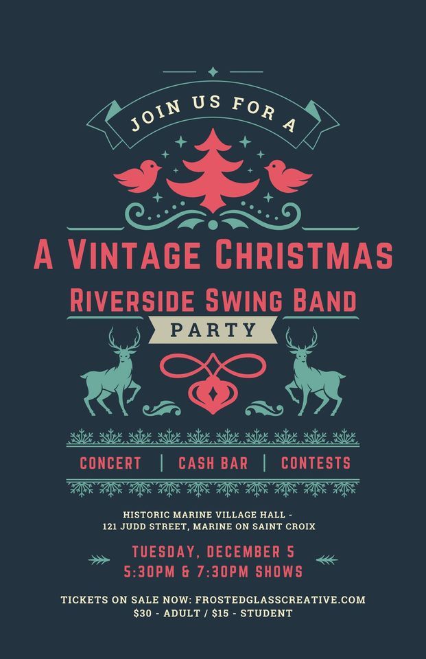 A Vintage Christmas with Riverside Swing Band Marine Village Hall