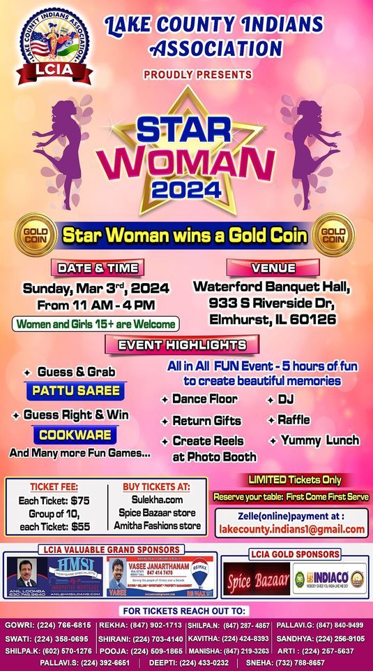 Star Woman 2024, Waterford Banquets and Conference Center, Elmhurst
