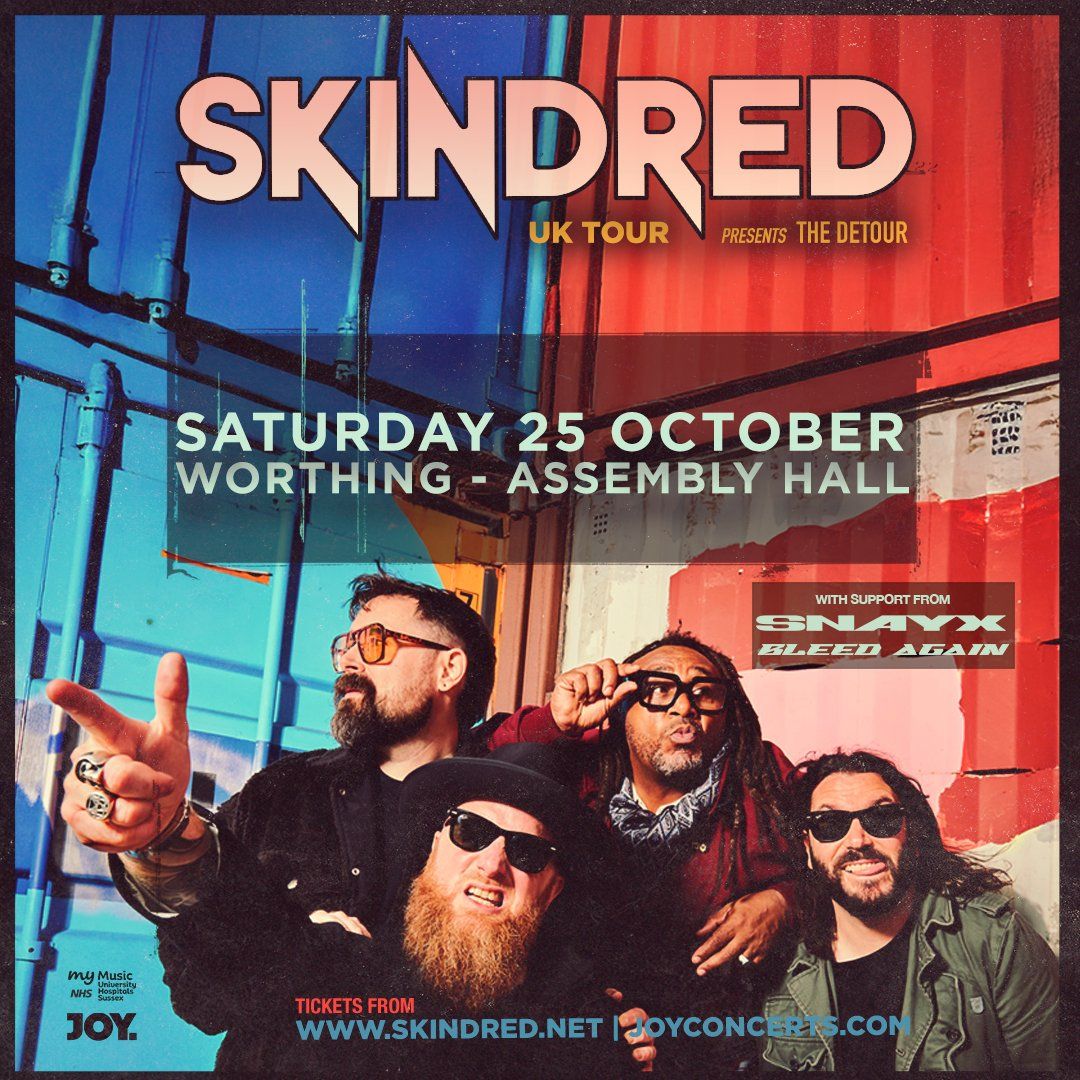 Skindred Worthing Tickets, 25 October | Event in Worthing | AllEvents