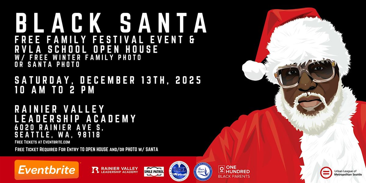 Seattle Black Santa 2025 w/ 100 Black Parents, 13 December | Event in Seattle | AllEvents