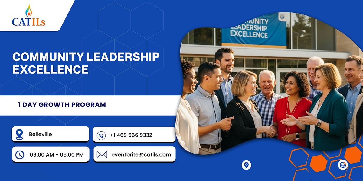 Community Leadership Excellence – 1 Day Growth Program in Belleville, 11 December | Event in Belleville