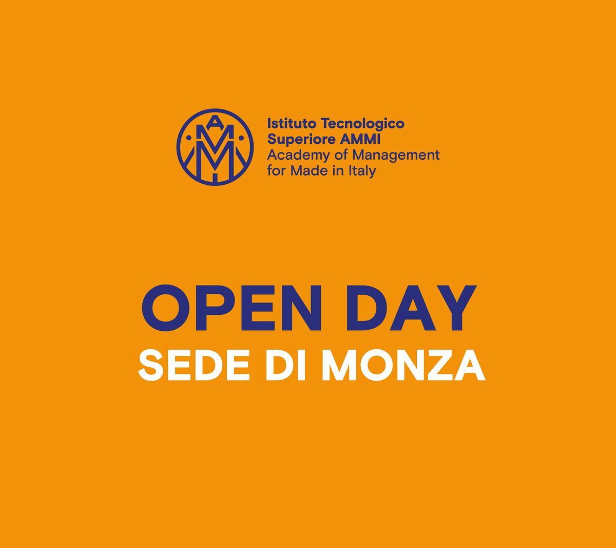 FONDAZIONE ITS AMMI - OPEN DAY 2026-27 (MONZA), 31 January | Event in Monza | AllEvents