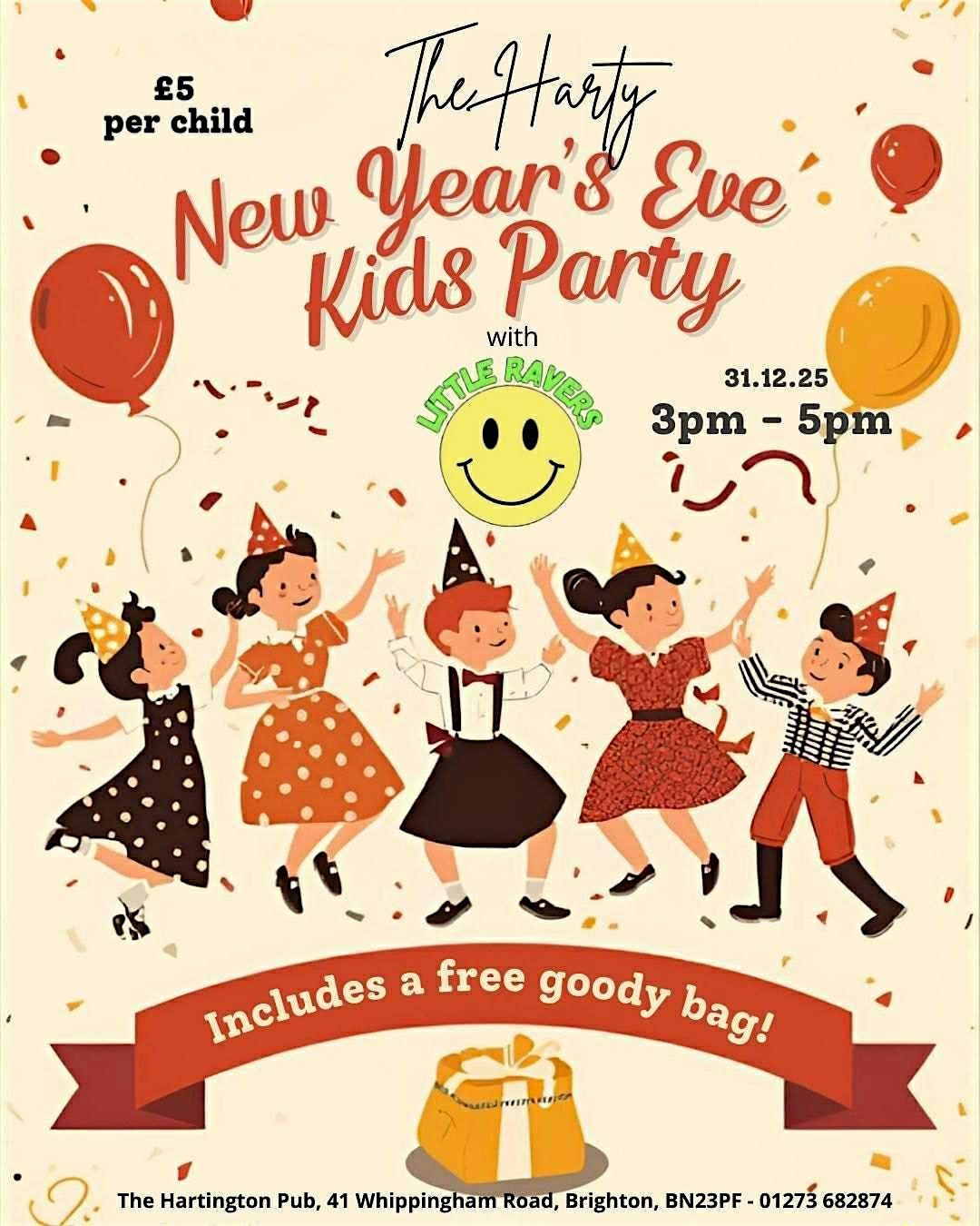 The Harty Kids NYE  Party with Little Ravers, 31 December | Event in Brighton and Hove | AllEvents