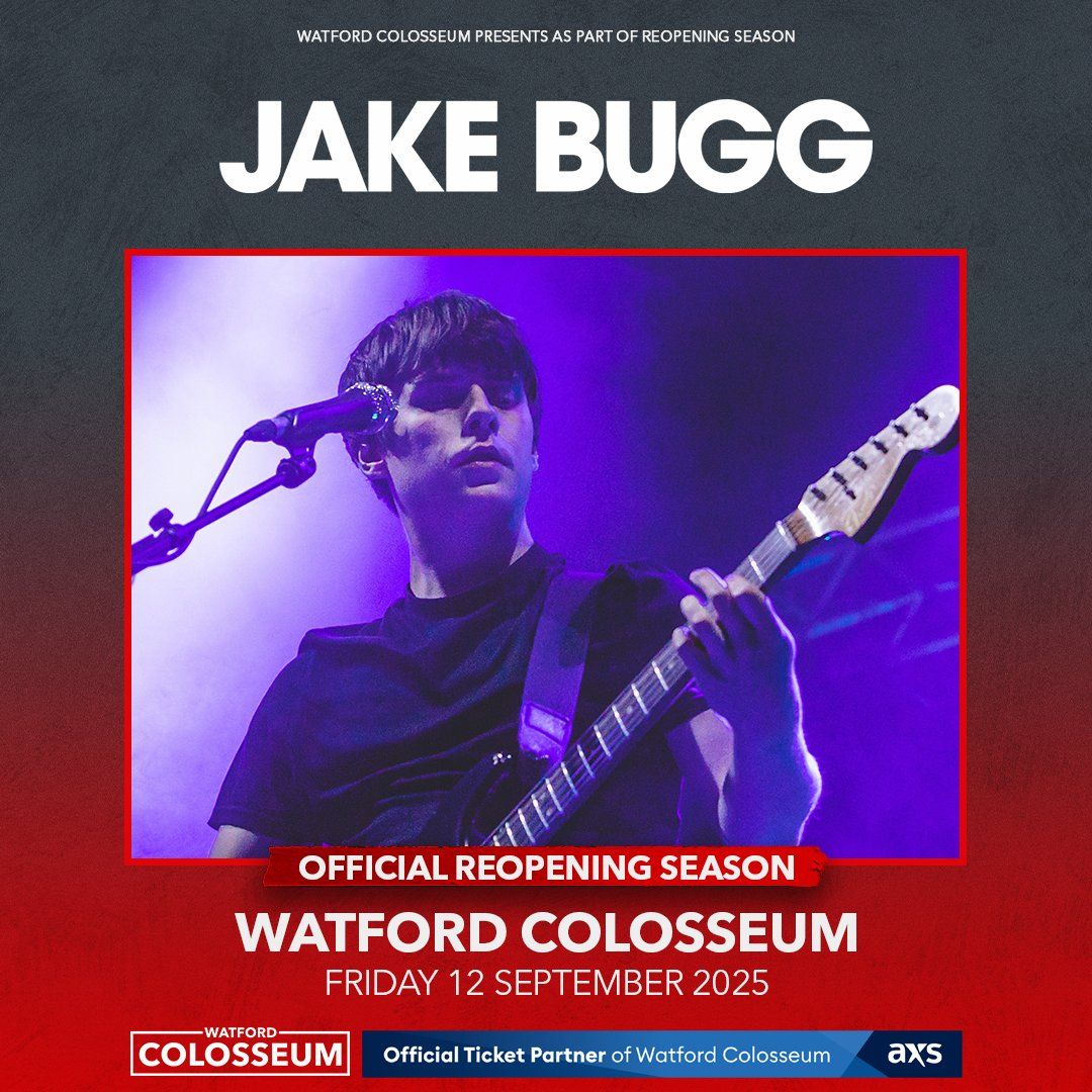 Jake Bugg Watford Tickets, 12 September | Event in Watford | AllEvents