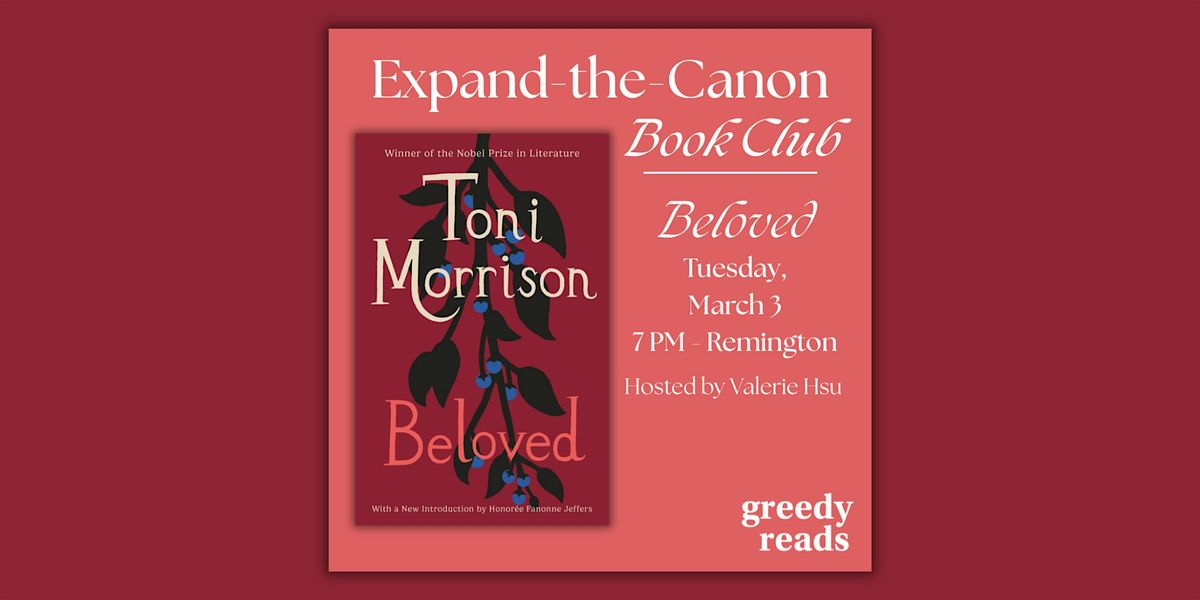 Expand the Canon Book Club: "Beloved" by Toni Morrison, 3 March | Event in Baltimore | AllEvents
