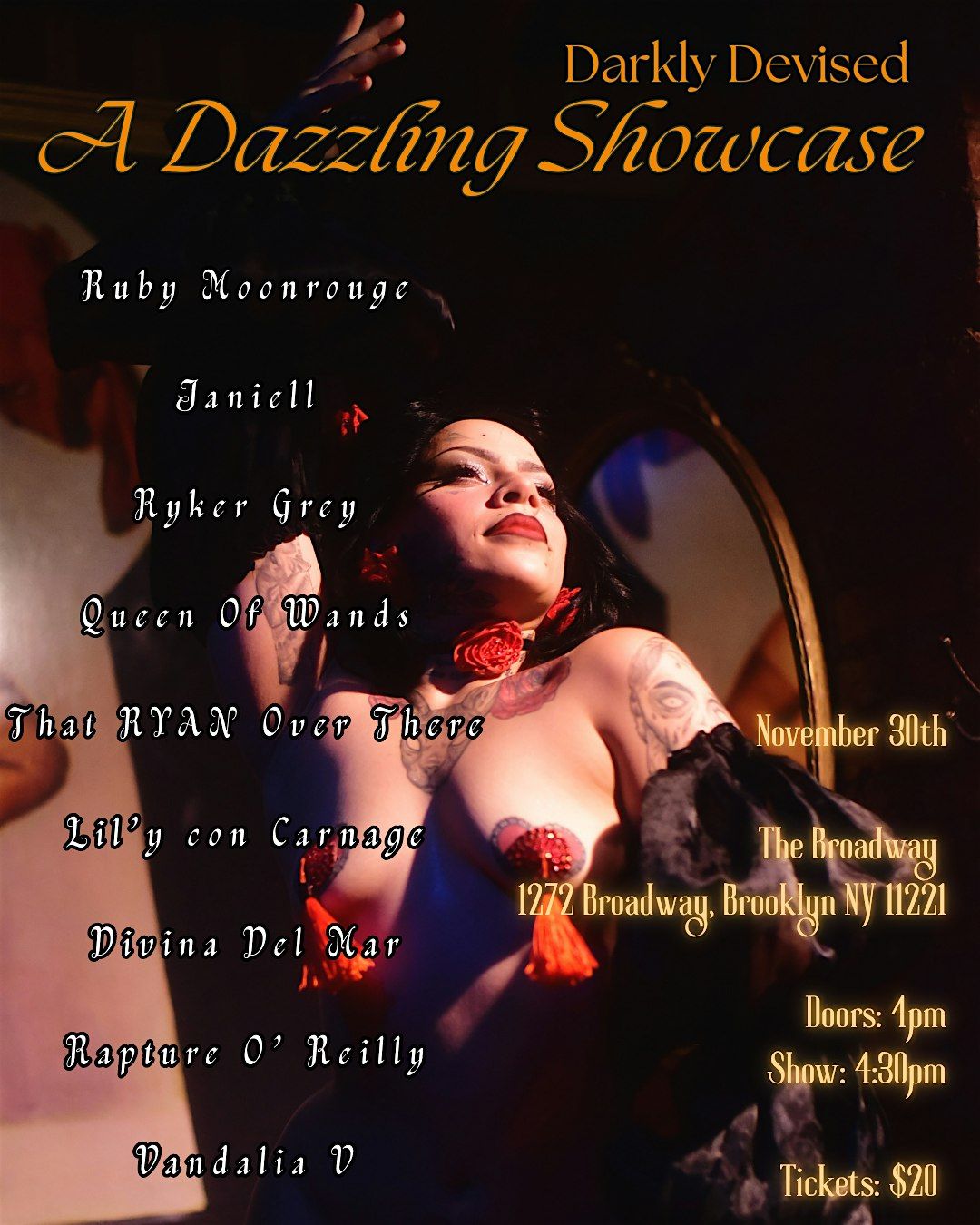Darkly Devised: A Dazzling Showcase!, 30 November | Event in Brooklyn | AllEvents