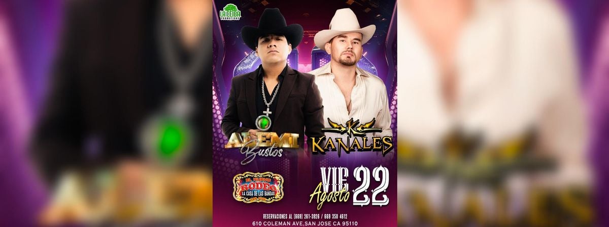 ALEMI BUSTOS Y KANALES, 22 August | Event in San Jose | AllEvents