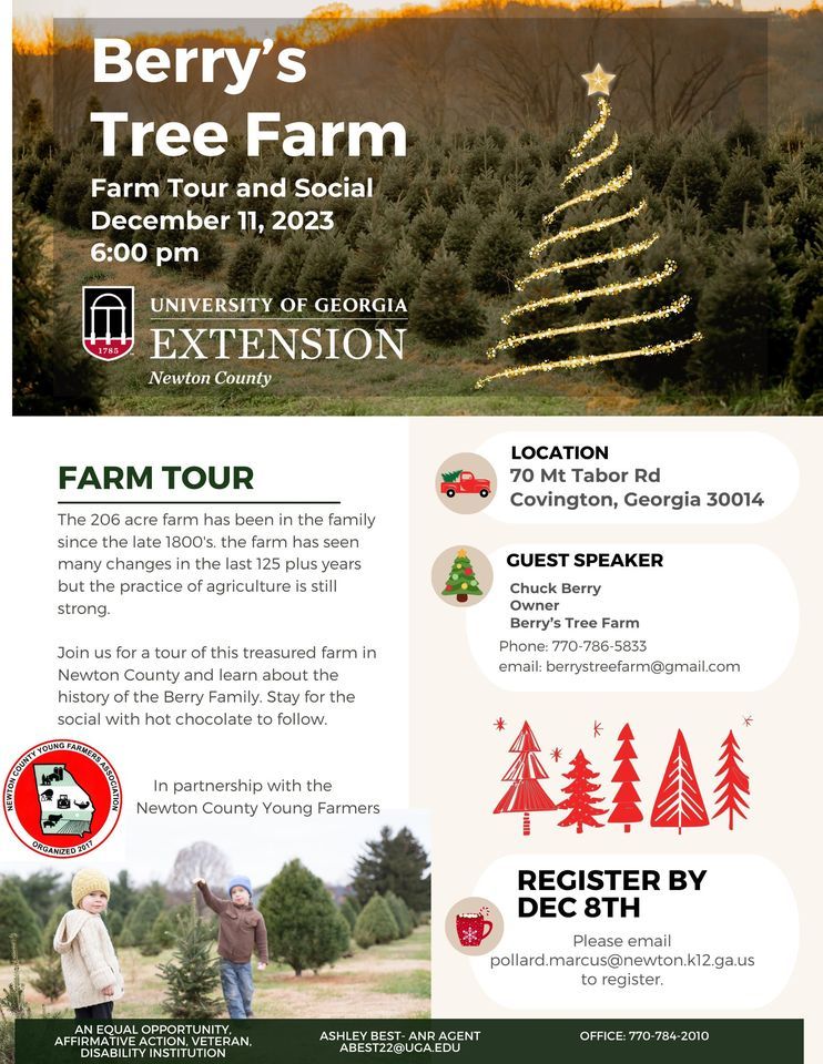 Berrys Tree Farm Tour and Social, Berry's Tree Farm, LLC, Covington