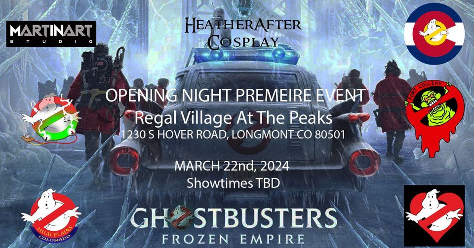Ghostbusters Frozen Empire Premiere, Regal Village At The Peaks & RPX