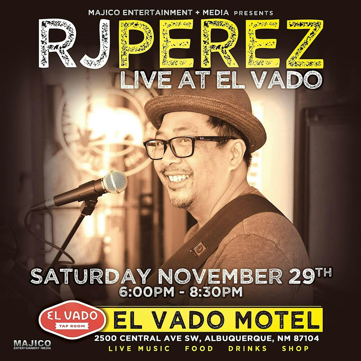 RJ Perez Live at El Vado, 29 November | Event in Albuquerque | AllEvents