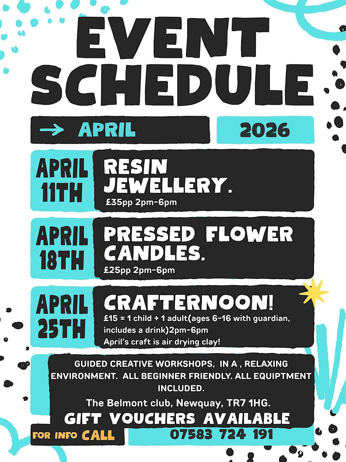 Kids “CRAFTERNOON” air drying clay., 25 April | Event in Newquay | AllEvents