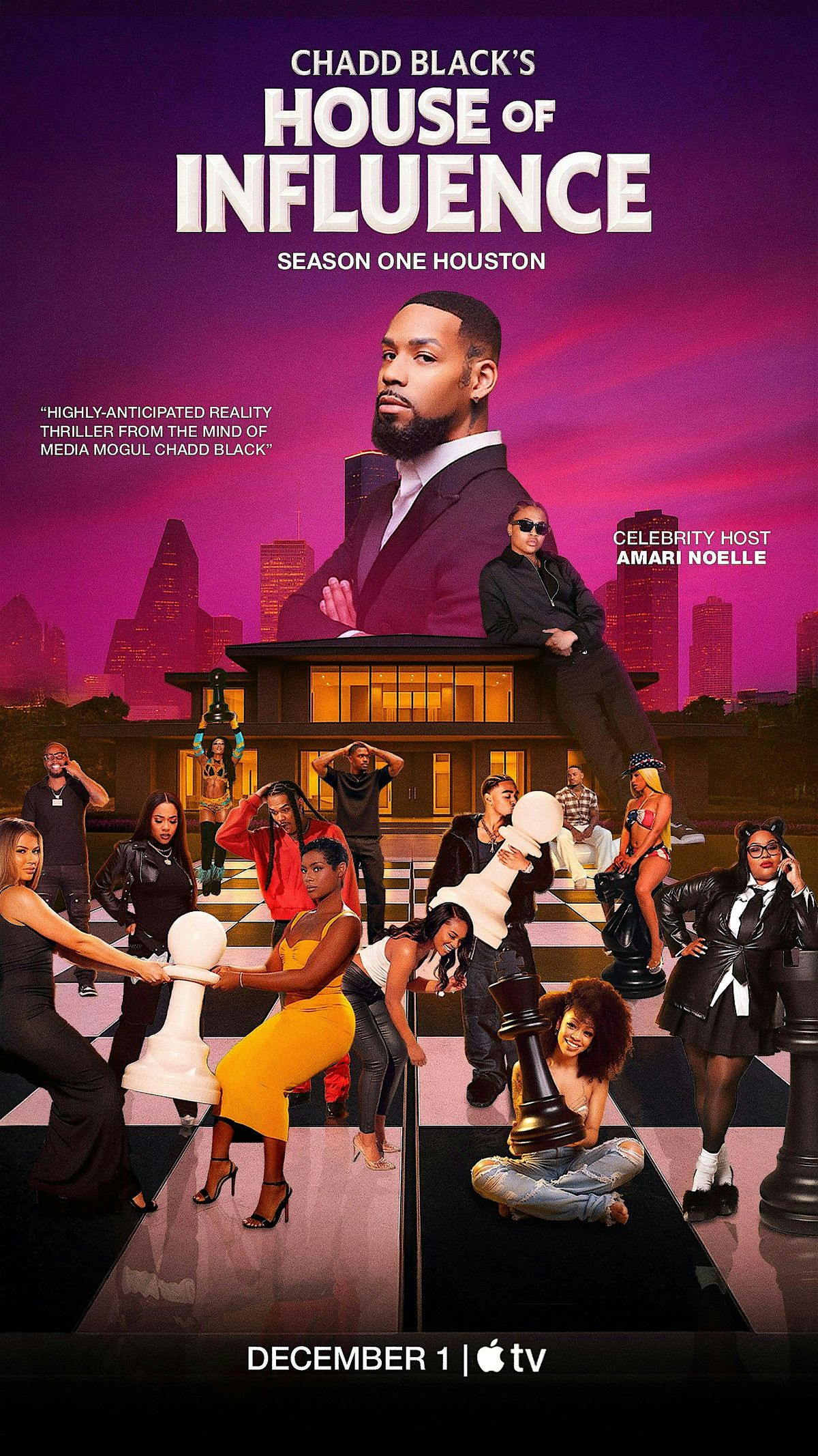 CHADD BLACK’S HOUSE OF INFLUENCE SEASON ONE IMMERSIVE PREMIERE, 1 December | Event in Houston | AllEvents