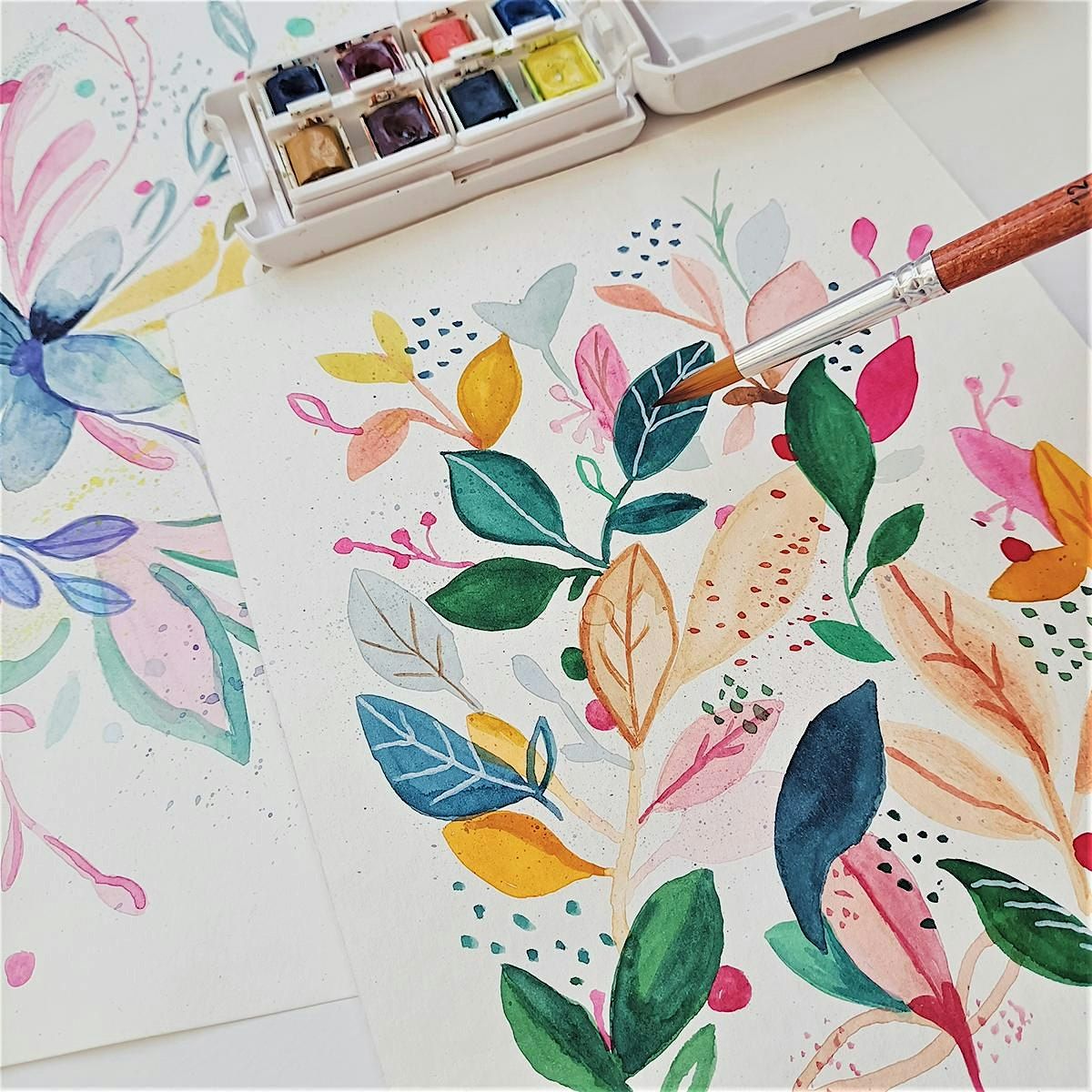 Watercolor Flower Pattern Workshop Lisbon, 17 February | Event in Lisboa | AllEvents