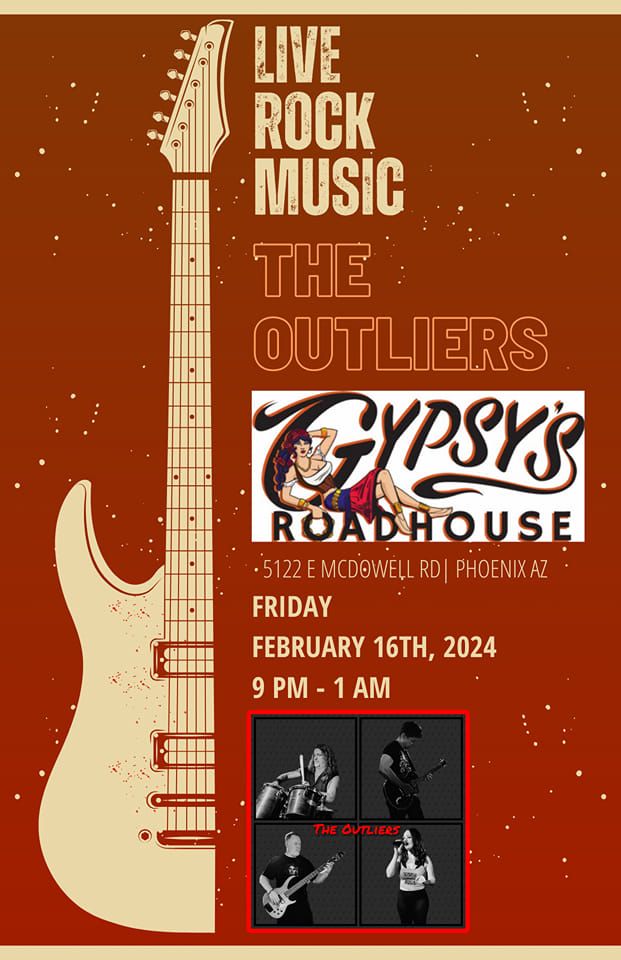 Phoenix Gypsy The Outliers rock Gypsys , Gypsy's Roadhouse, Phoenix, 16 February to ...